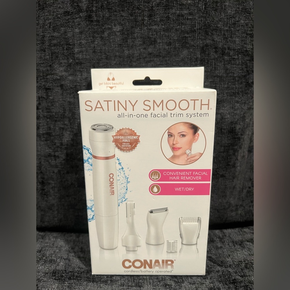Conair Satiny Smooth Facial Trim System - White